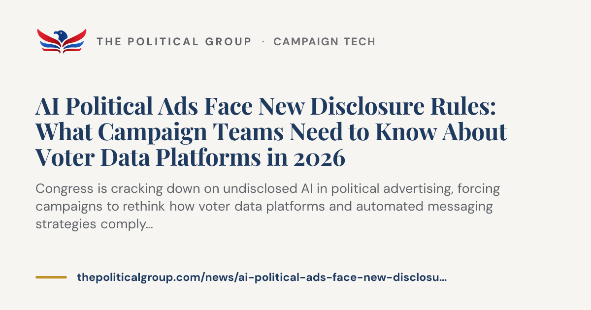 AI Political Ads & Voter Data Platforms: 2026 Disclosure Rules | The ...